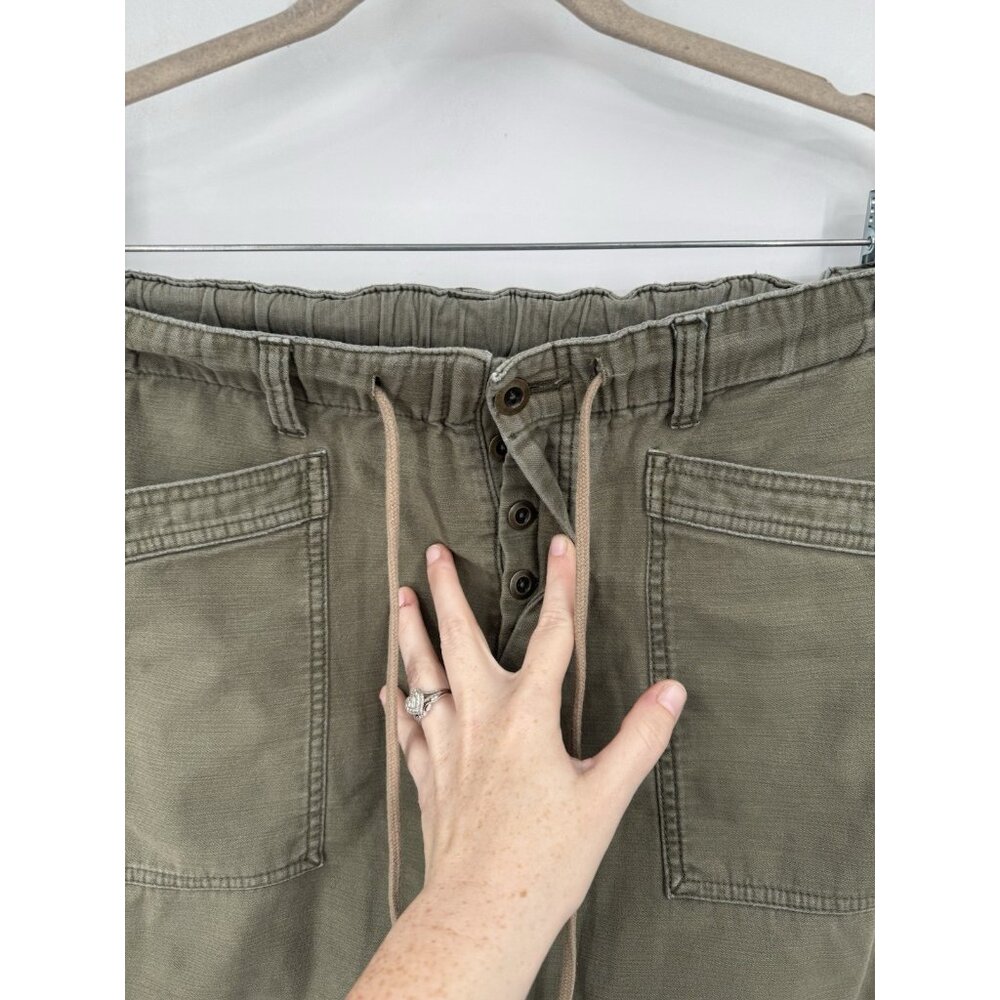 Utility Drawstring Cargo Pants - Olive - image 7